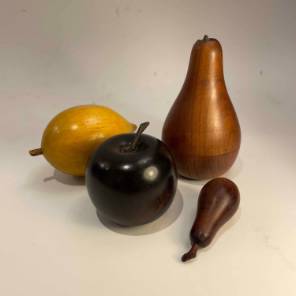 A Collection of Wooden Fruit